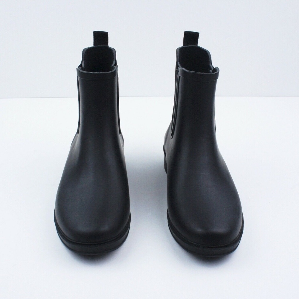 New JCREW Chelsea Matte Rain Boots in Black - Picture 3 of 4